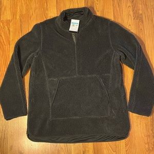 Nike Yoga Sherpa 1/2 button pullover sweater coat